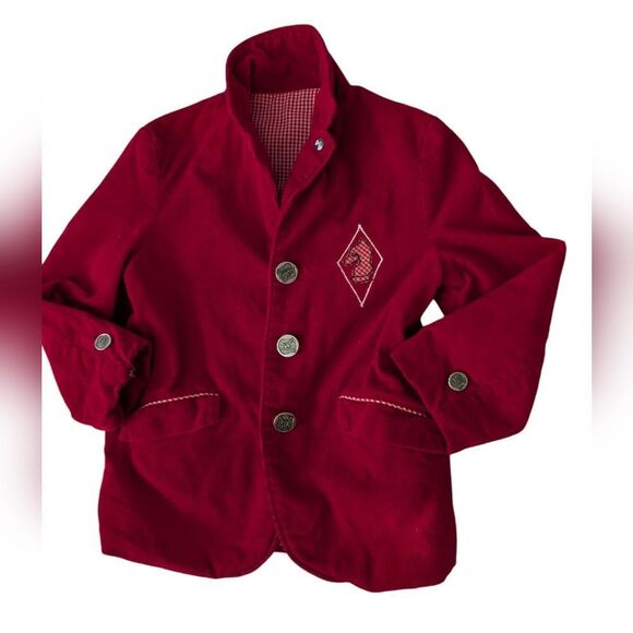 50s 60s Boys Vintage Red Courdory Chess‎ Jacket Vest Set MCM - Picture 8 of 10